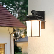 Vintage Glass Aluminum Waterproof European Style Outdoor Wall Sconces Lighting | Dazuma