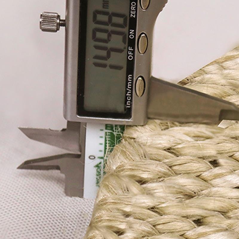 Rustic Round Rectangular Leaf Hemp Rugs