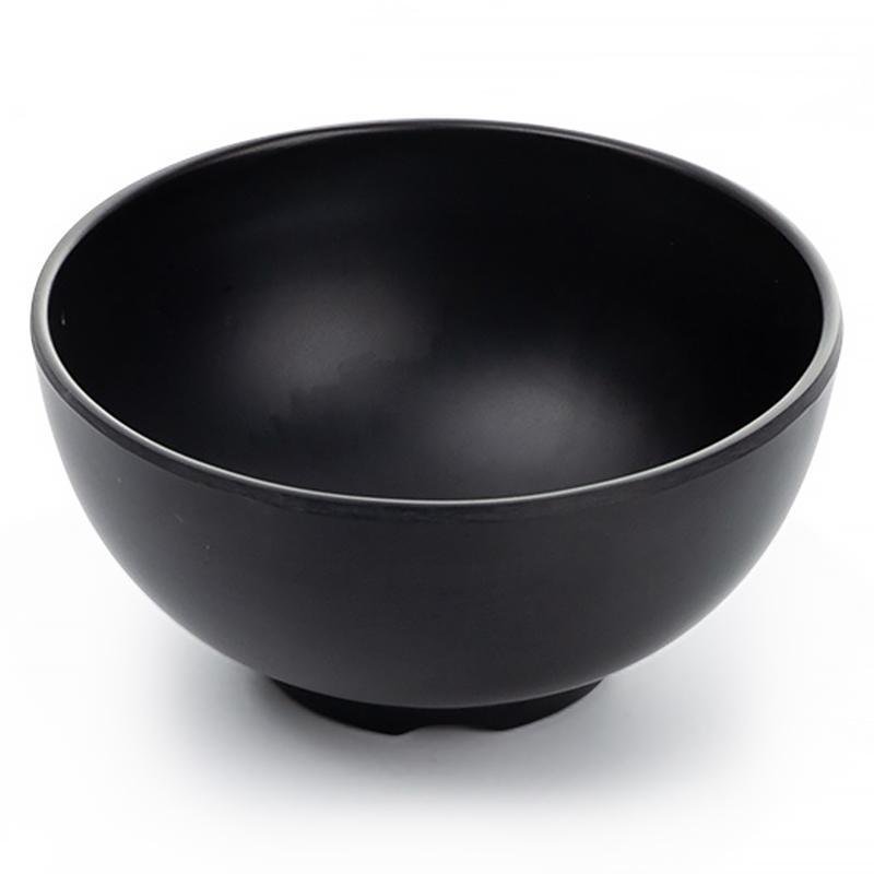 6-Piece Gary Black Farmhouse Melamine Dinnerware Bowls Plates Set - dazuma