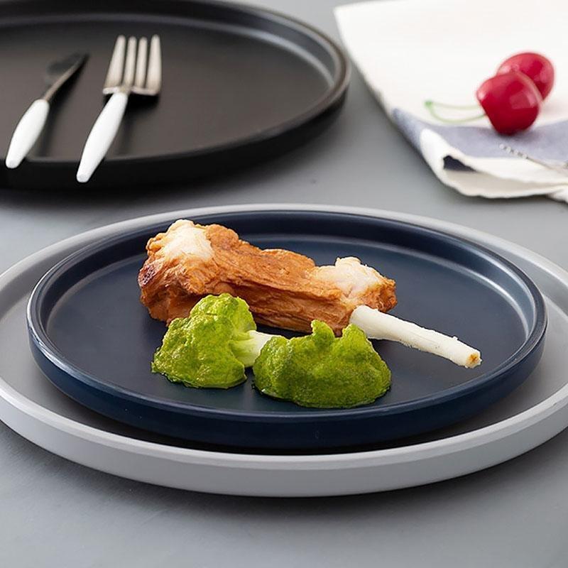 16 Piece Farmhouse Melamine Dinnerware Trays Bowls Set