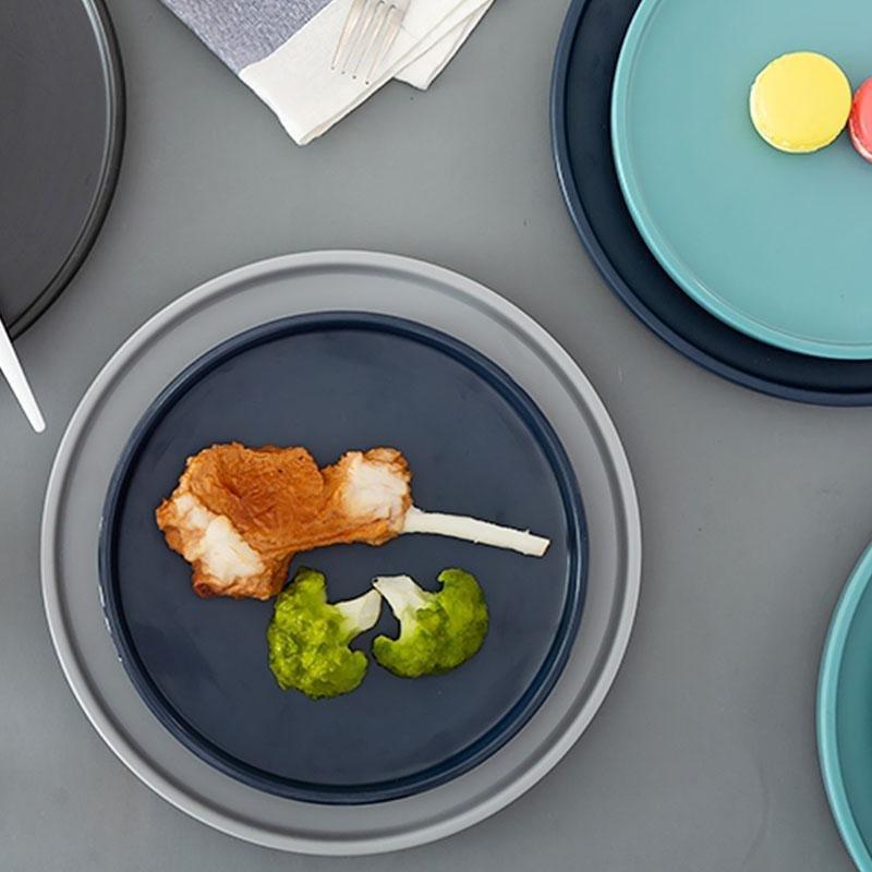 16 Piece Farmhouse Melamine Dinnerware Trays Bowls Set