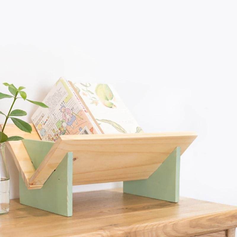 Pinewood Table Book Stand for Table Desk Organization