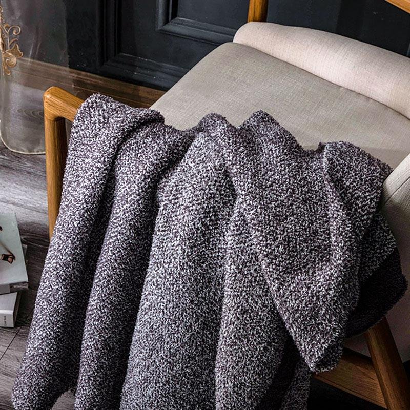 Rectangular Microfiber Blanket Throw Soft Warm Fluffy Blanket