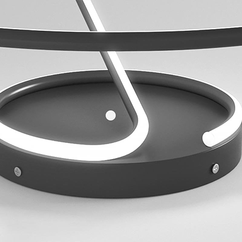 16 inch Sleek Wire - inspired Circular Modern LED Semi Flush Mount Ceiling Light