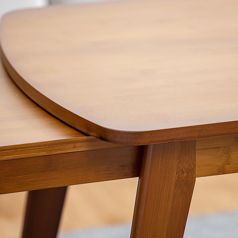 Rectangular Wood Coffee Tables with Burlywood Dark Brown