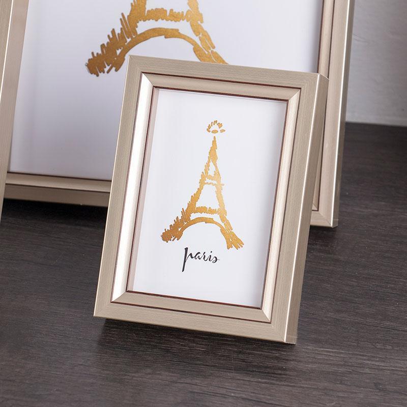 4'' x 6'' Rectangular Resin Glass Picture Frames with Desktop Wall Hanging Decoration