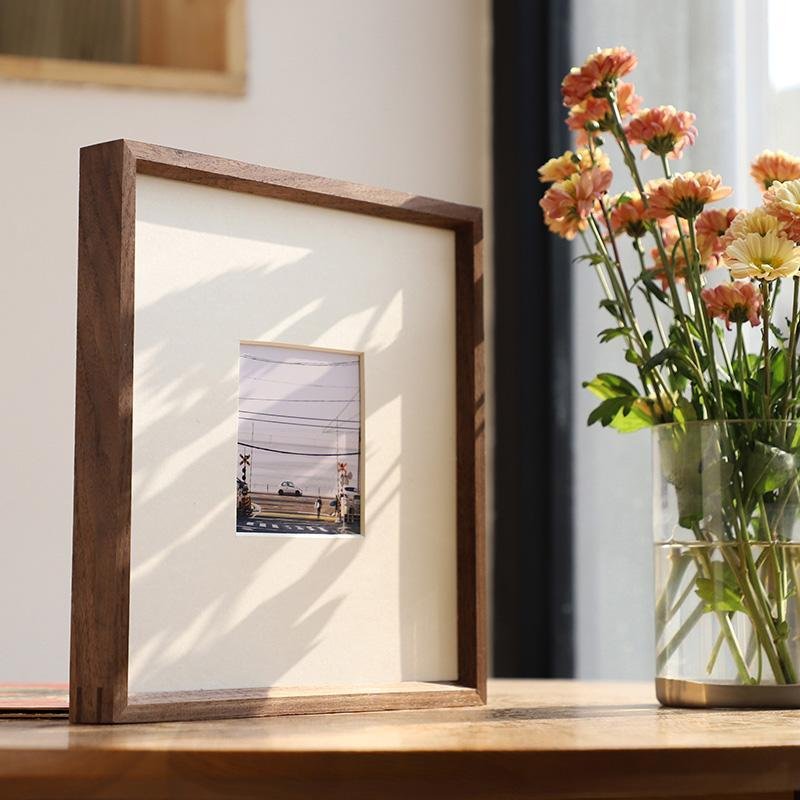 12'' Nut Brown Square Wood Picture Frames