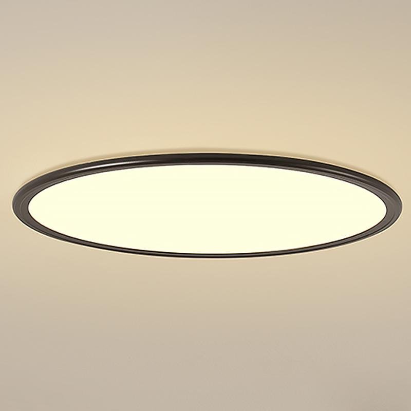 16'' Modern LED Ultrathin White Black Flush Mount Lights Circle Ceiling Lights