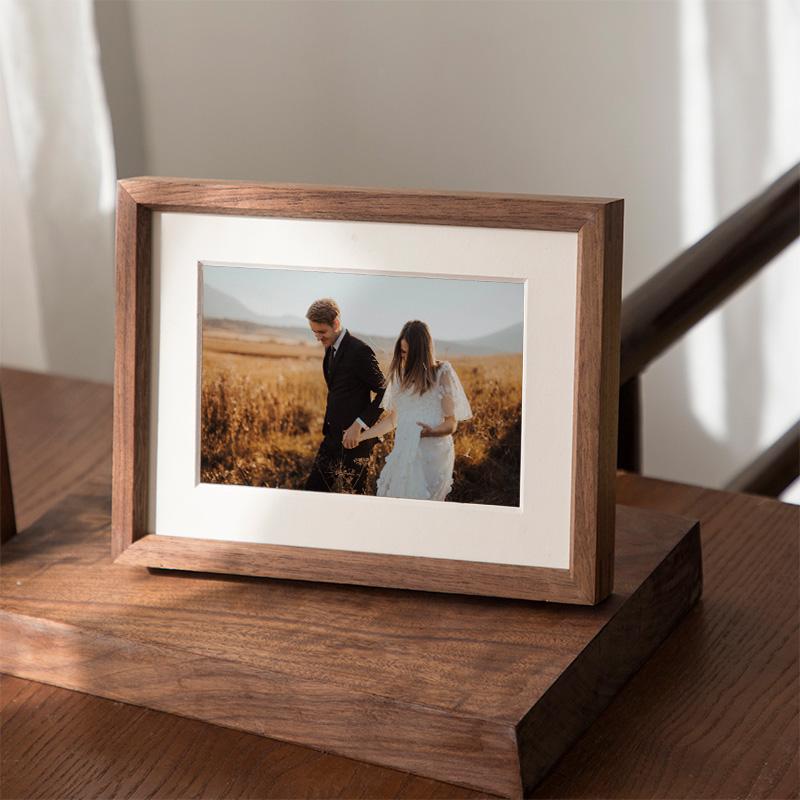 4''x 6'' Rectangular Wood Nut Brown Picture Frames