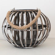 Lantern type Wicker Floor Lamps Burlywood