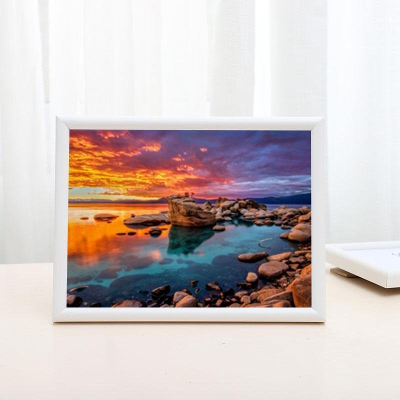 6'' x 8'' Nordic Style Rectangular Yellow Beige Picture Frames