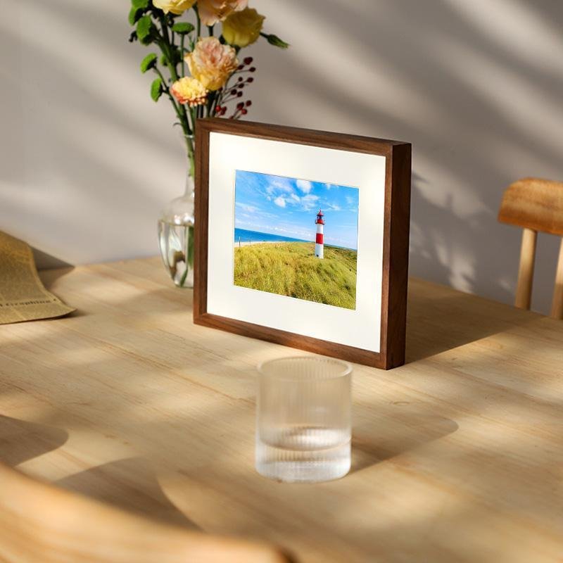 6'' x 8'' Rectangular Nut Brown Wood Picture Frames