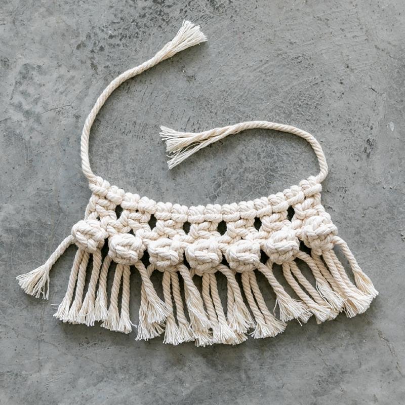 Green White Pots Decor Piece