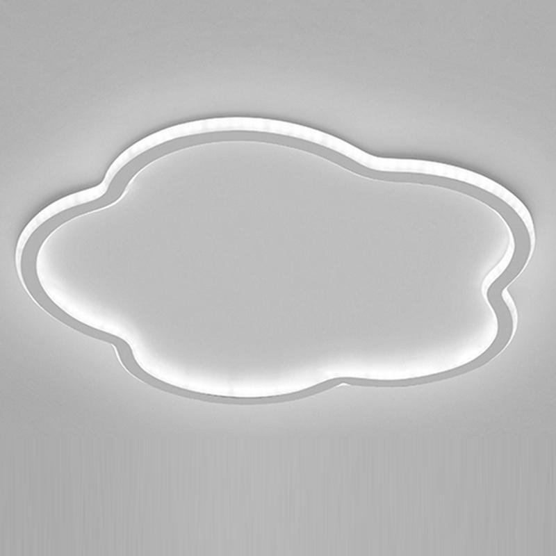 Could Shaped White Black Flush Mount Light for Restaurant Study Bedroom