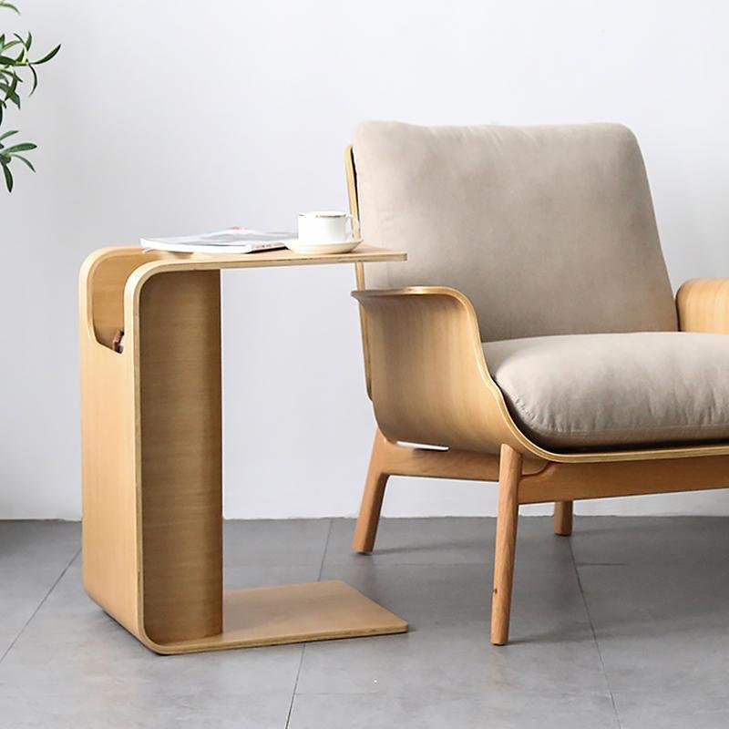 Rectangular Oak Wood Mini Side Tables End Tables with Multi - function