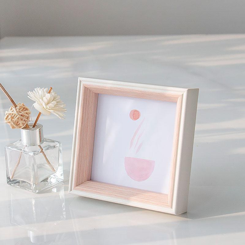 6'' Square Resin Picture Frames with Desktop Wall Hanging Decoration