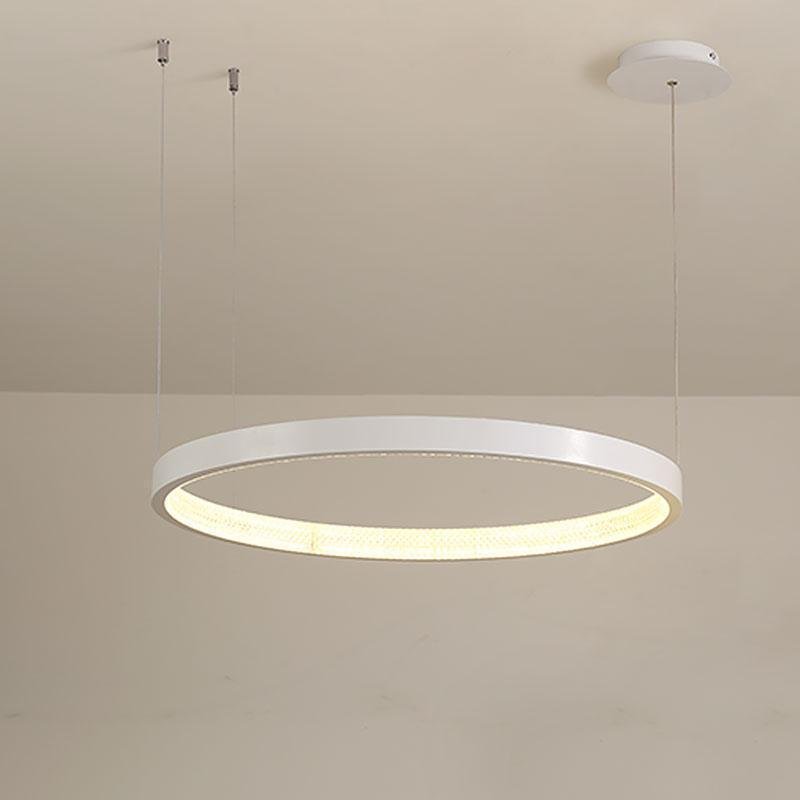 Modern Adjustable Round Pendant Light Dimmable Ultra Thin Pendant Lighting