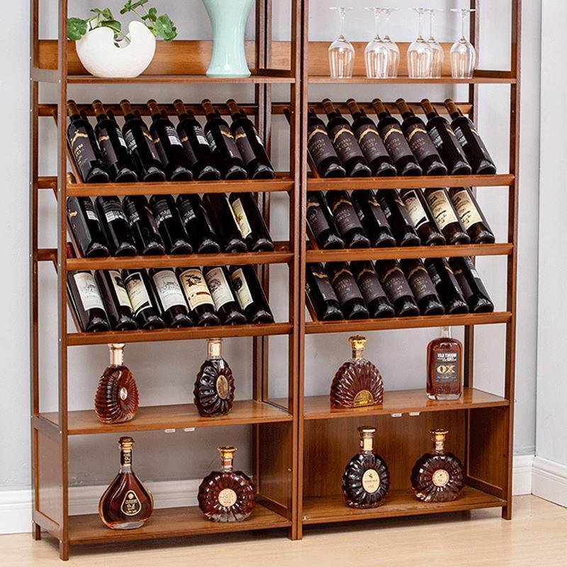 Rectangular Wood Display Storage Cabinets with Multi - Layer Storage