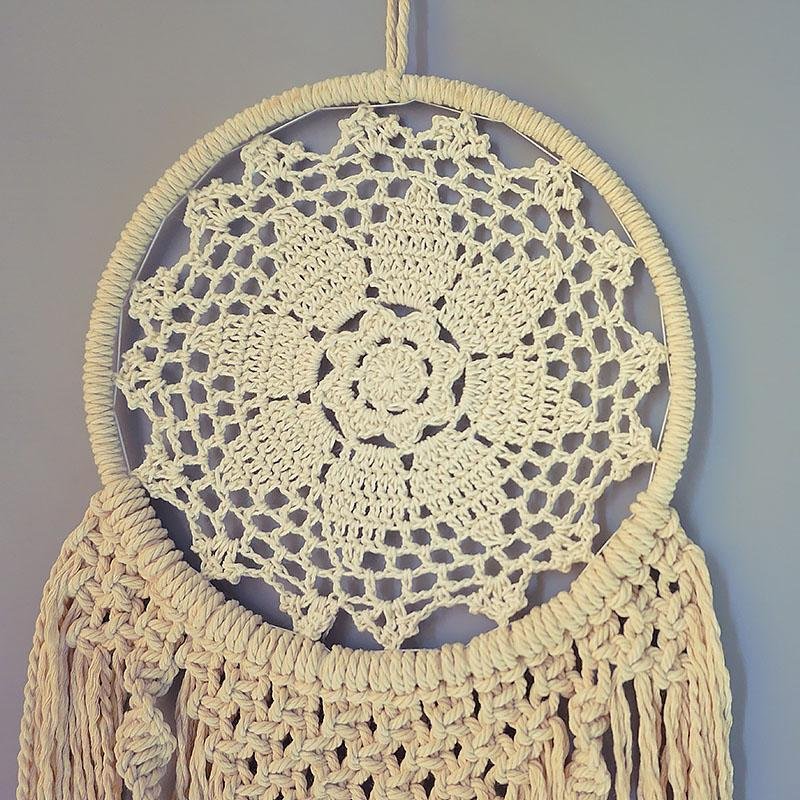 Cotton Macrame Woven Wall Hanging Bohemian Geometric Art Decor