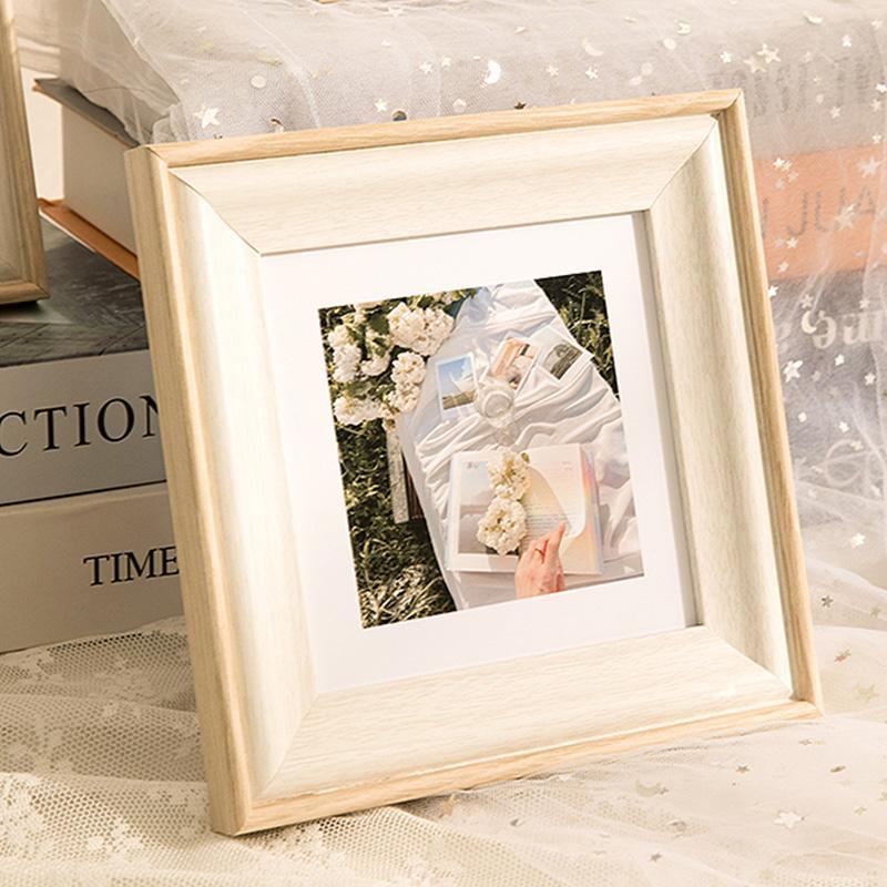 4'' x 6'' Rectangular Black Burlywood Wooden Picture Frames with Desktop Wall Hanging Decoration