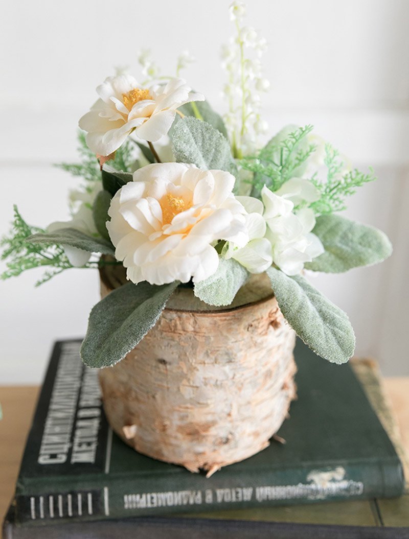Decorative Birch Plant Pot