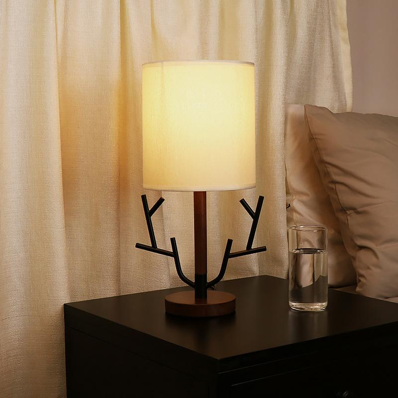 Cylinder Tree Branch LED Brown Nordic Table Lamps Reading Light Bedside Lamp