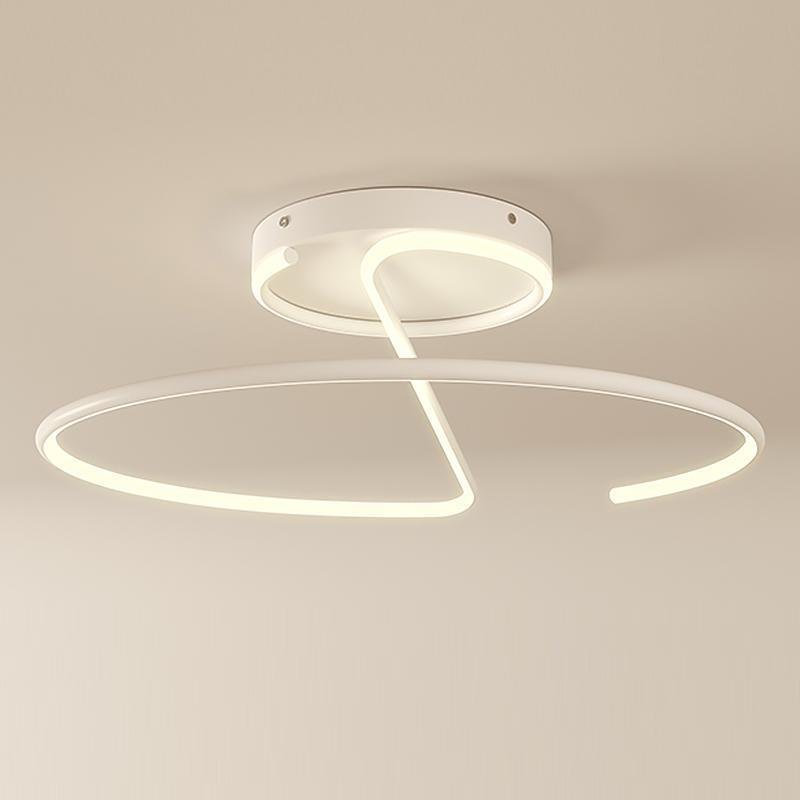 16 inch Sleek Wire - inspired Circular Modern LED Semi Flush Mount Ceiling Light
