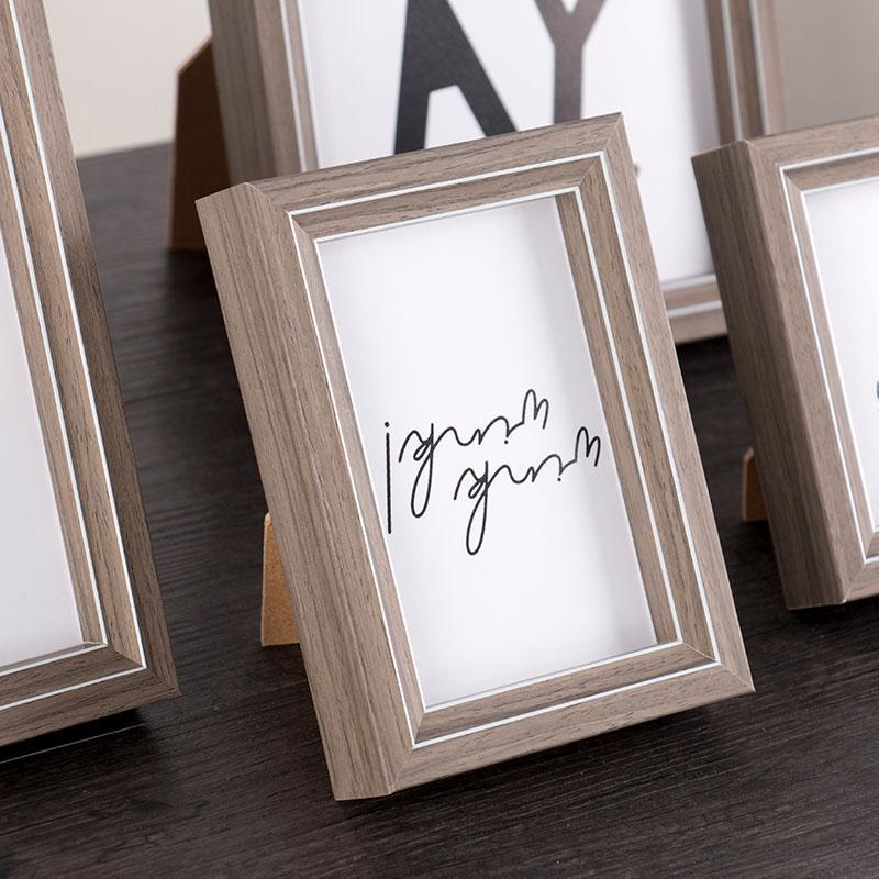 4'' x 6'' Rectangular Resin Glass Picture Frames with Desktop Wall Hanging Decoration