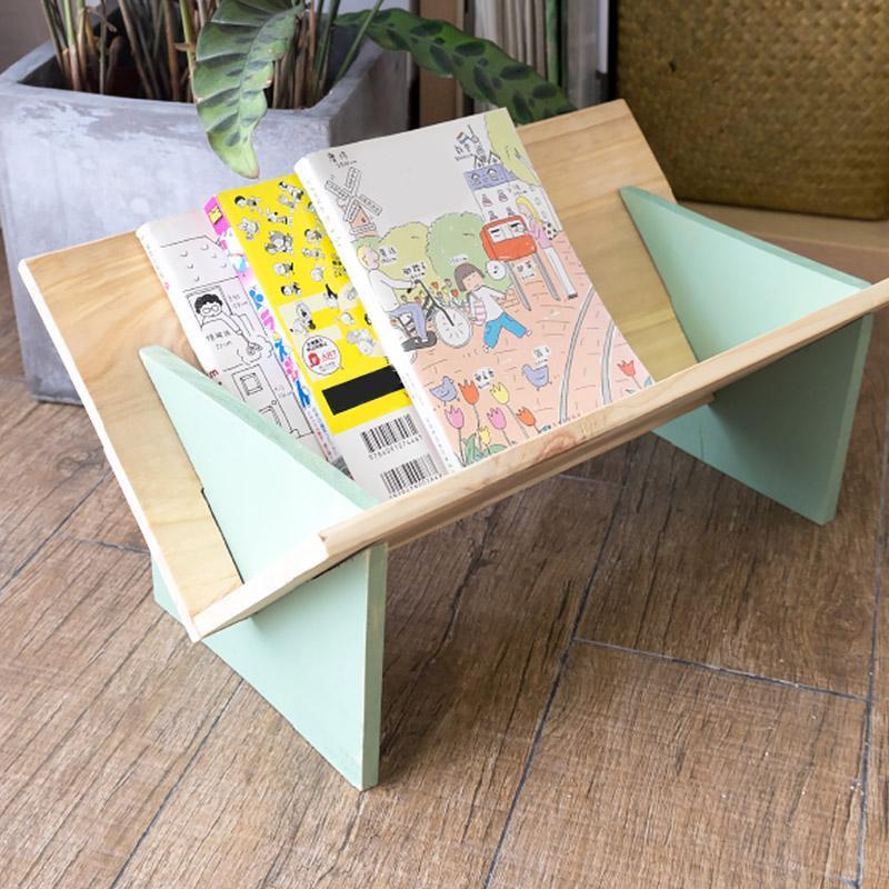 Pinewood Table Book Stand for Table Desk Organization