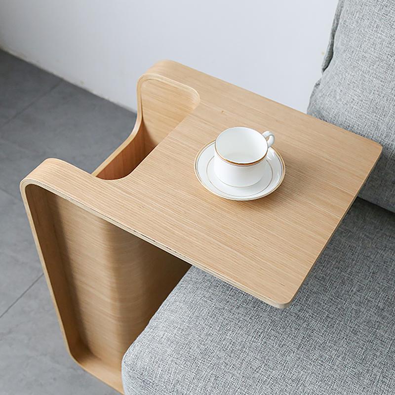 Rectangular Oak Wood Mini Side Tables End Tables with Multi - function