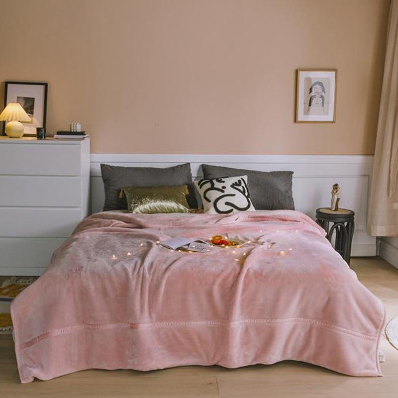 Rectangular Polyester Blanket Throw Winter Warm Fuzzy Shaggy Fluffy Blanket