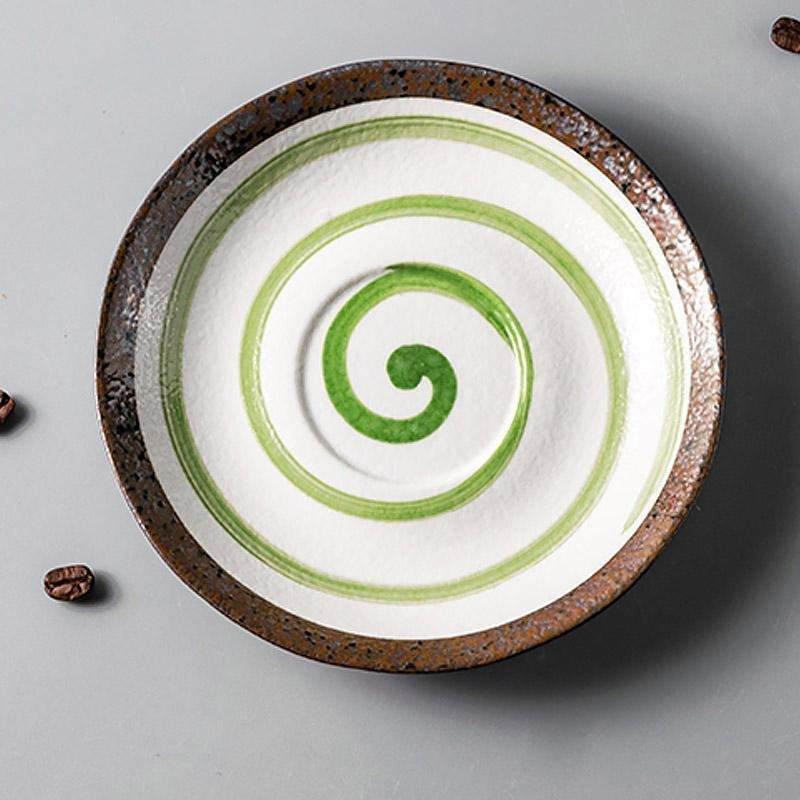 2 - Piece Stoneware Maccha Teacup Saucer Set