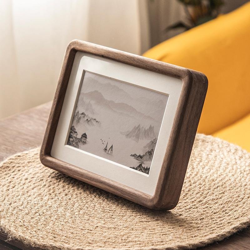 4'' x 6'' Rectangular Wood Nut Brown Burlywood Picture Frames