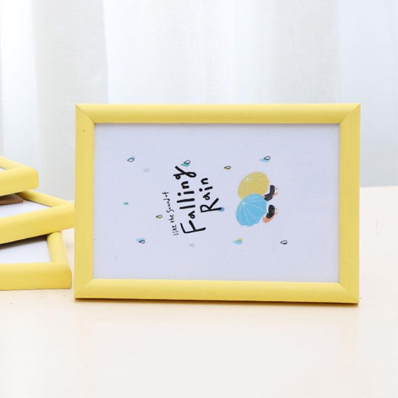 6'' x 8'' Nordic Style Rectangular Yellow Beige Picture Frames