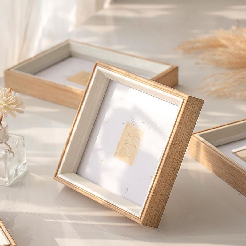 6'' Square Resin Picture Frames with Desktop Wall Hanging Decoration