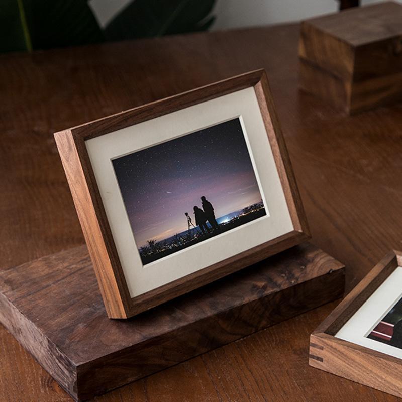 4''x 6'' Rectangular Wood Nut Brown Picture Frames