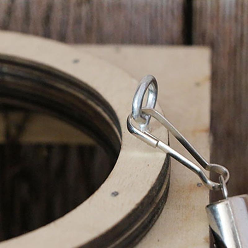 Farmhouse Vintage Elm Tree Branch Woven Lanterns with Handle