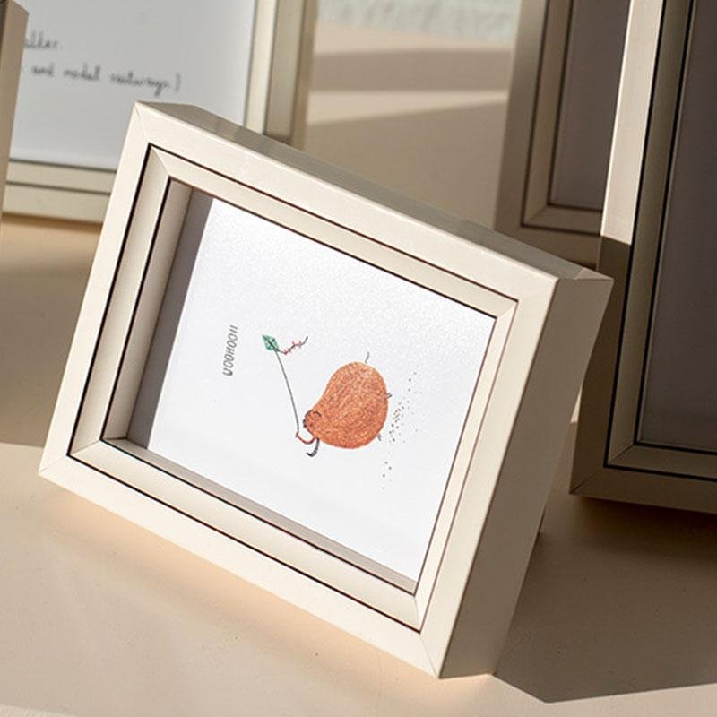 4'' x 6'' Rectangular Resin Glass Picture Frames with Desktop Wall Hanging Decoration