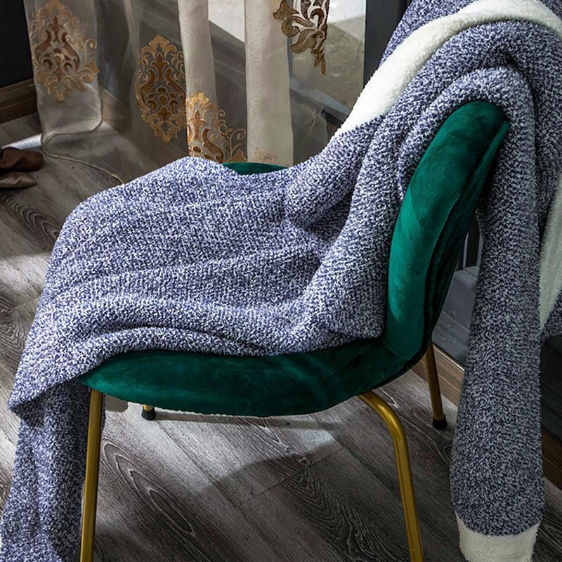 Rectangular Microfiber Blanket Throw Soft Warm Fluffy Blanket