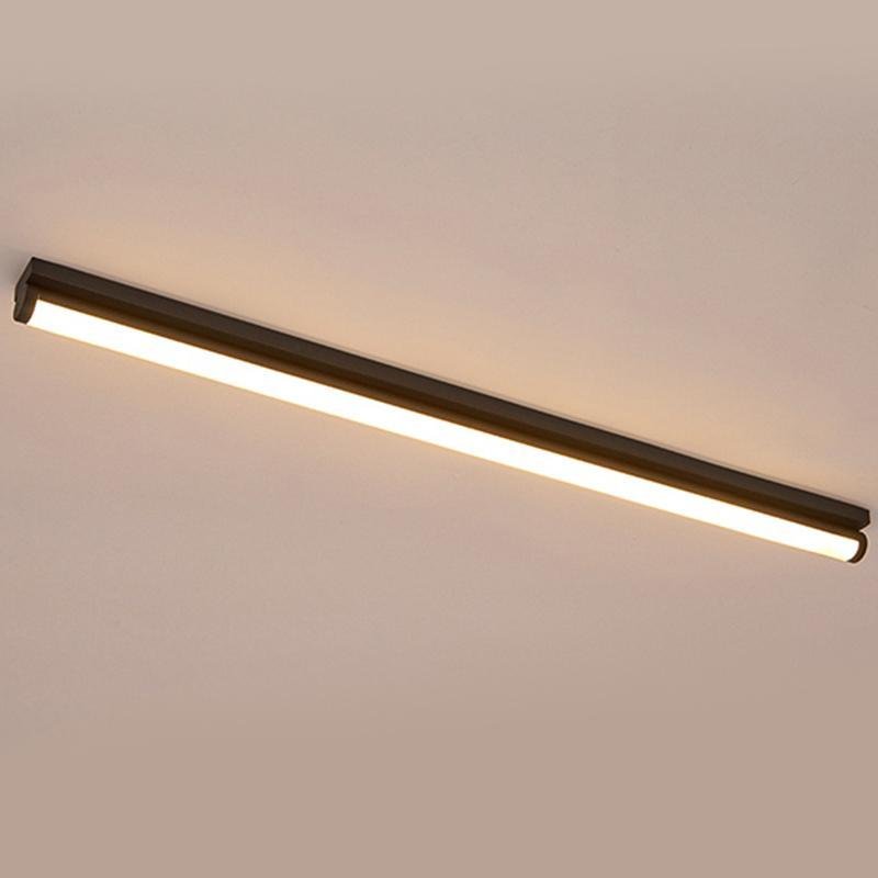 24'' 30'' Rectangular LED Modern Flush Mount Lighting White Black Ceiling Lights