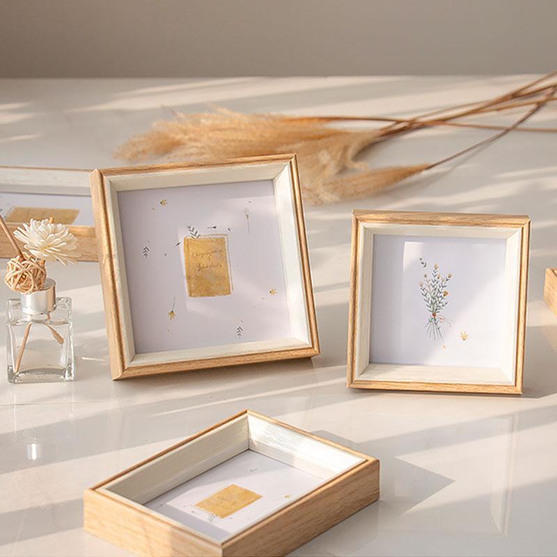 6'' Square Resin Picture Frames with Desktop Wall Hanging Decoration