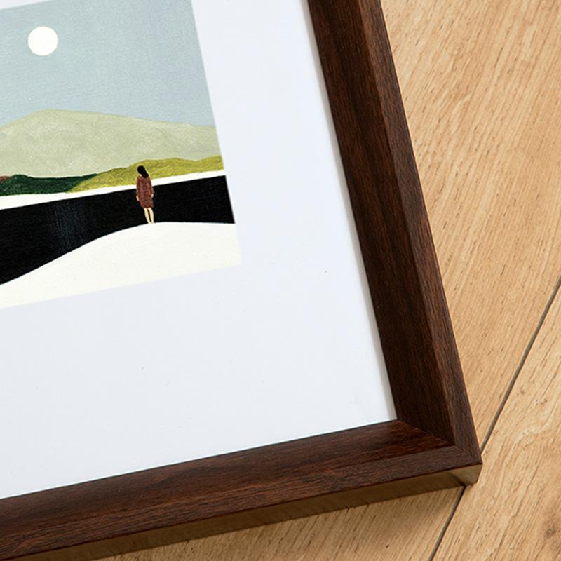 4'' x 6'' Rectangular Resin White Black Nut Brown Burlywood Picture Frames