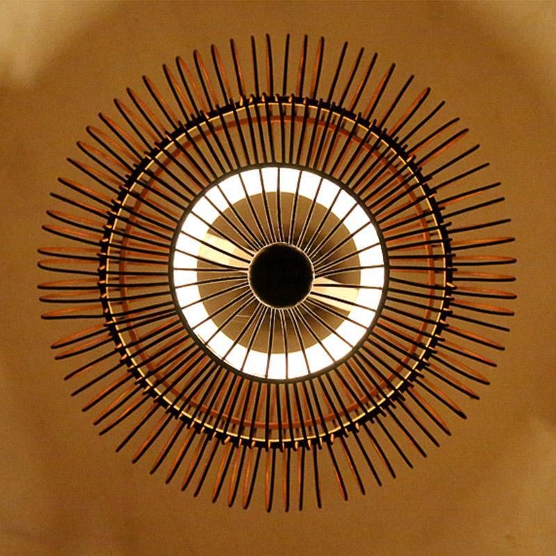 2 - Tiers Bubble Dark Brown Moroccan Pendant Light with a Large Central Light