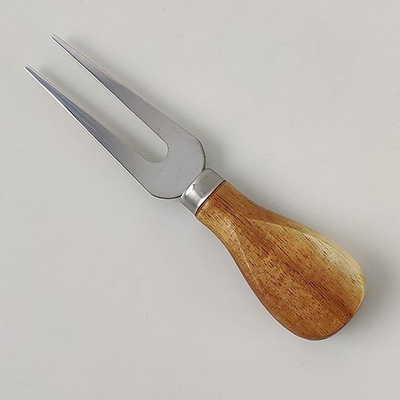 3 - Piece Stainless Wooden Handle Cheese Knife Set