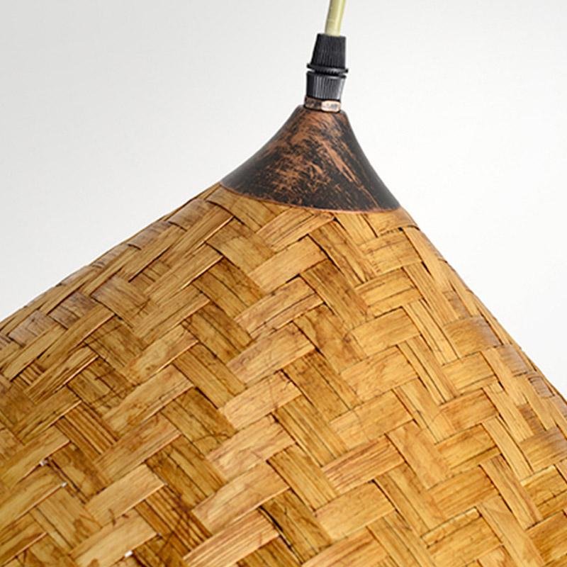 Caribbean Infused Bamboo Woven Pendant Light - dazuma