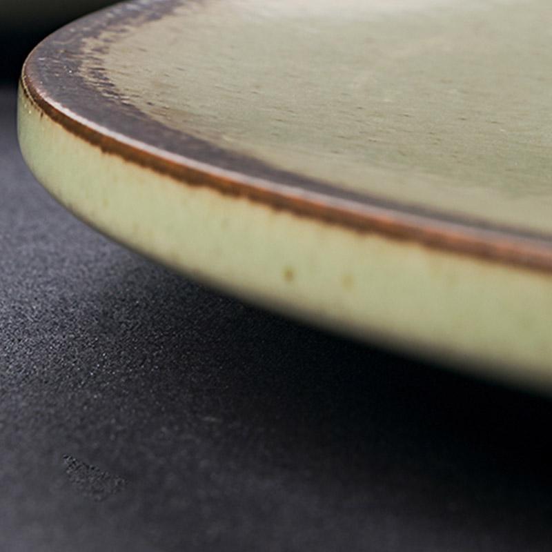 Ultra-Thin Gray Stoneware Dining Plates - dazuma