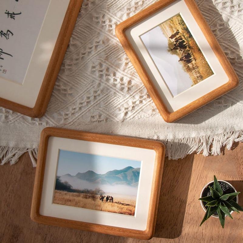 4'' x 6'' Rectangular Wood Nut Brown Burlywood Picture Frames