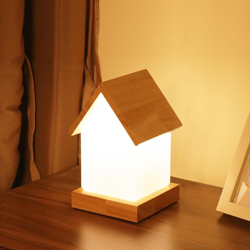Cabin House Style LED Battery Operated Desk Lamps Bedside Reading Lamps