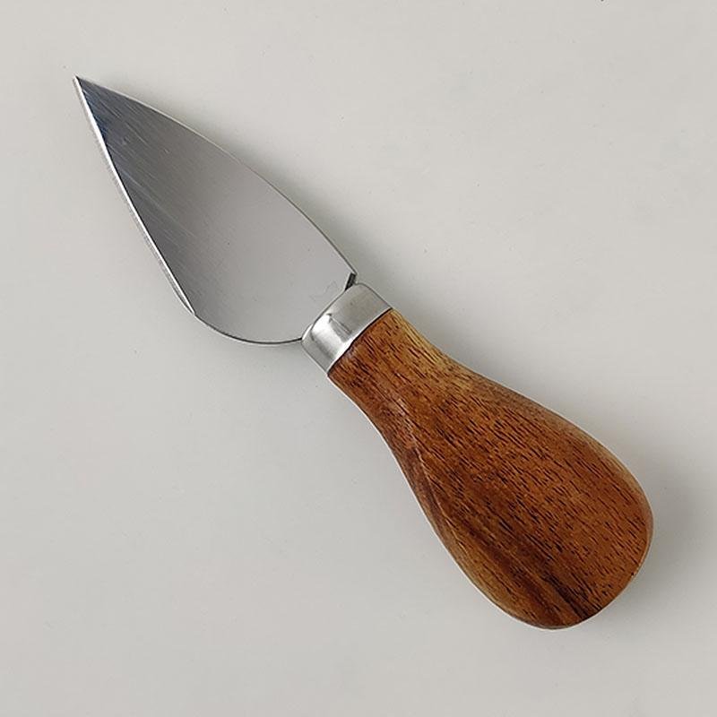 3 - Piece Stainless Wooden Handle Cheese Knife Set