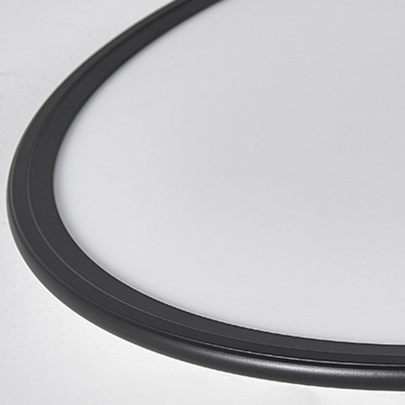 16'' Modern LED Ultrathin White Black Flush Mount Lights Circle Ceiling Lights